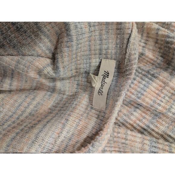 Madewell Space Dye Soft Rainbow Faux Wrap Sweater Top Small - Picture 5 of 6